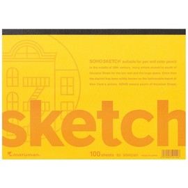 Maruman Soho Sketchpad Thin Paper, 100 Sheets