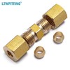 LTWFITTING 3/16-Inch OD Compression Union,Brass Compression Fitting(Pack of 30)