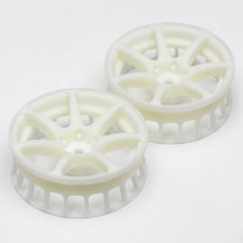 Soft Slim Wheel Type 7 (Offset 5) for RC Drift 3D Printer White