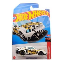 Hot Wheels 2005 Ford Mustang, Spoiler Alert Series, Die-Cast Model Car, White