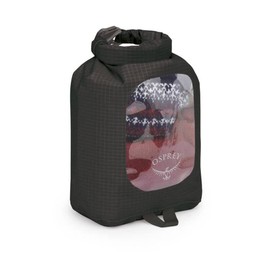 Osprey 3L Waterproof Dry Sack with Window, Black