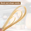 sourcing map 3 Rolls Bamboo Strips for Weaving, 0.16" x