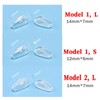 10 Pairs Teardrop Screw-in Nose Pads, Air Bag Cushion Glasses