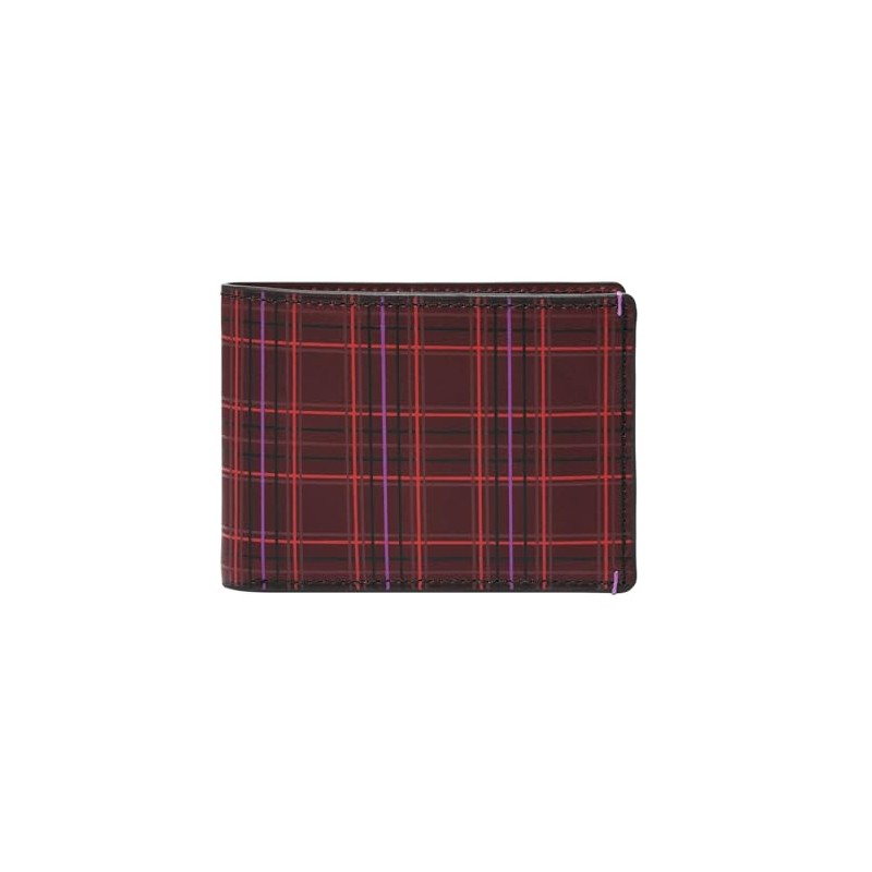 FOSSIL Bronson Front Pocket Wallet Bifold Eggplant, Aubergine