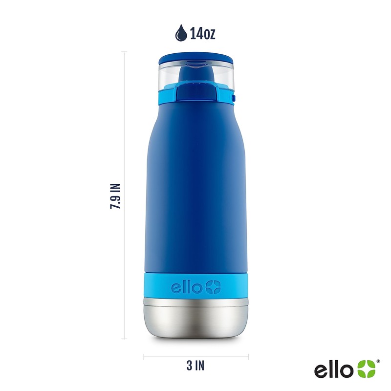 Ello Emma 14oz Kids Vacuum Insulated Stainless Steel Water Bottle