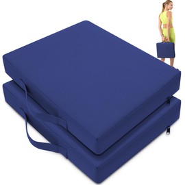FASTMOMENT 2 Pcs Stadium Seat Cushions Water-Repellent Bleacher Seat Cushions Indoor & Outdoor Seat Cushion for Bleachers Portable Stadium Cushion for Sports Events, Chairs, Beaches