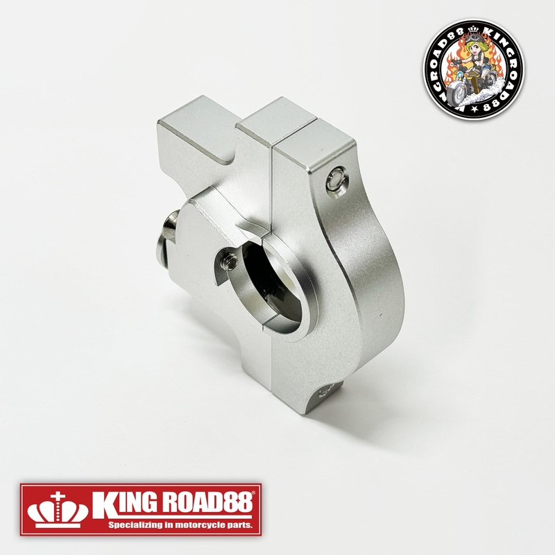 King Road 88 Throttle Holder KingRoad88 Aluminum Axle Throttle Silver