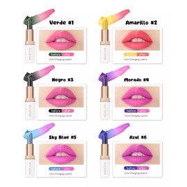 Universo en Linea Lapiz Labial Mágico Cambia De Color Resistente Al Agua 1pz