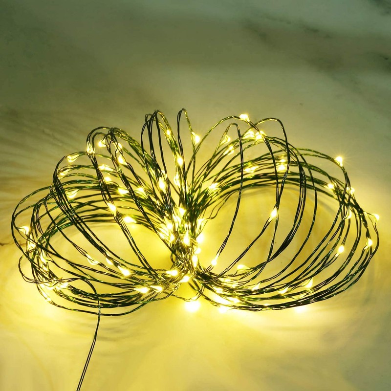 8 Pcs Christmas Fairy String Lights Battery Operated 33 ft