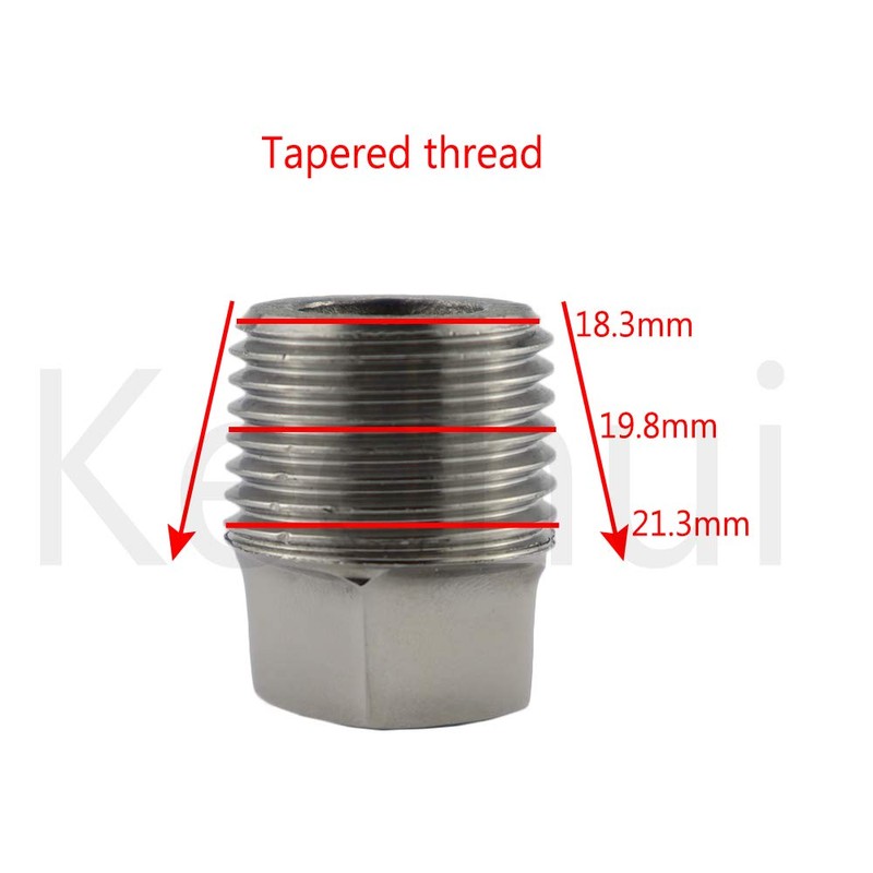 Heavy Duty 316 Stainless Steel Boat Marine Garboard Drain Plug