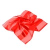 TrendsBlue Premium Silk Feel Striped Satin Square Scarf, Red