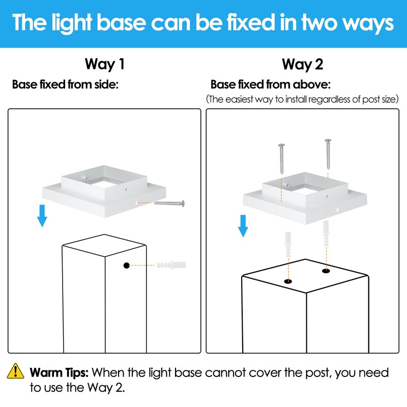 Mlambert 8 Pack Solar Post Lights Outdoor, Waterproof Fence Cap