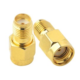 BOOBRIE SMA Coaxial Coax Adapter SMA Female (No Pin) to RP-SMA Male (No Pin) Connector SMA Antenna Adapter for WiFi Antenna/Goggles/FPV Drone/Signal Booster/Router 2-Pack