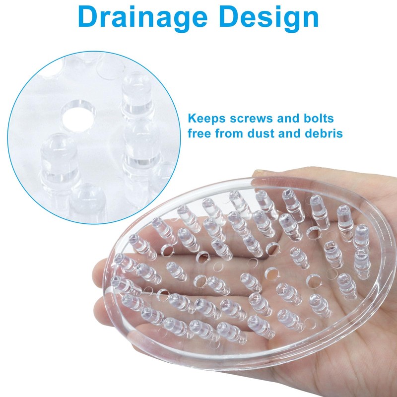 LifCratms 2 Pieces Plastic Soap Dish
