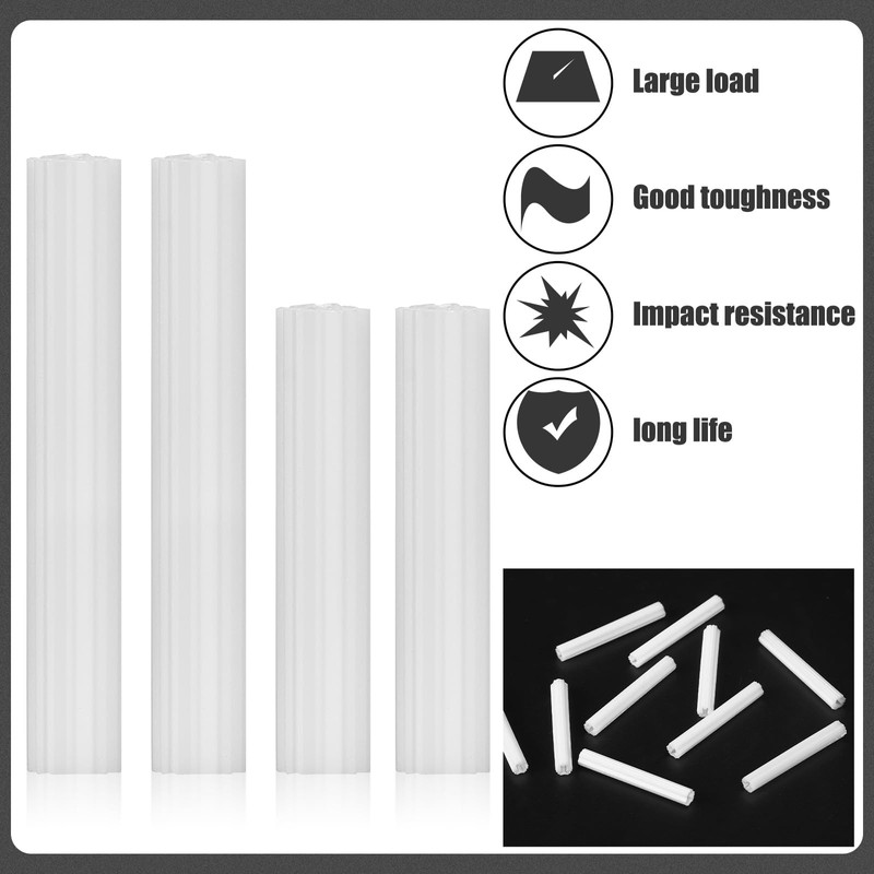 Lineshading 200 Pcs Expanding Plastic Screw Anchors 3/16" Hole White