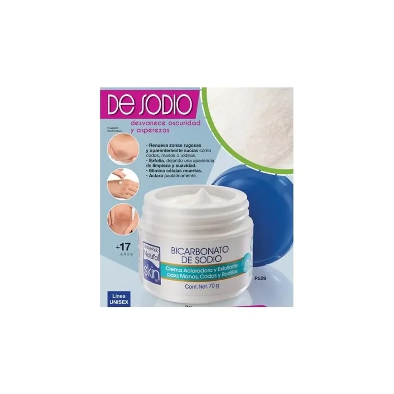 Crema Aclaradora Exfolia Codos Rodillas Bicarbonato Arabela