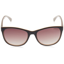 Polaroid Women's P8339 Kih Sunglasses, Black/Brown Shaded Polarized, 55 UK