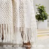 CREVENT Farmhouse Knitted Blanket for Couch Sofa Chair Bed Home