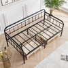 JURMERRY Metal Daybed Frame Twin Size with Steel Slats Platform