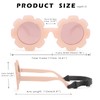 Hycredi Flexible Bendable Flower Baby Polarized Sunglasses with Strap for