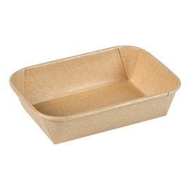 Restaurantware 9000/Sushi Sushi Containers, 6.61"L×4.65"W×1.5"H, Kraft