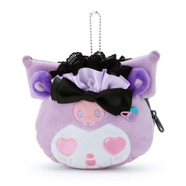 Sanrio Kuromi Face Shaped Mini Pouch (Tsundere Cafe)