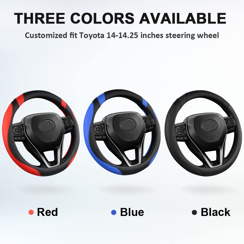 West Llama Customized Auto Car Steering Wheel Cover for Toyota