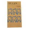 Pack of 6 Tooth Shaped Paper Clips 4 x 2.5