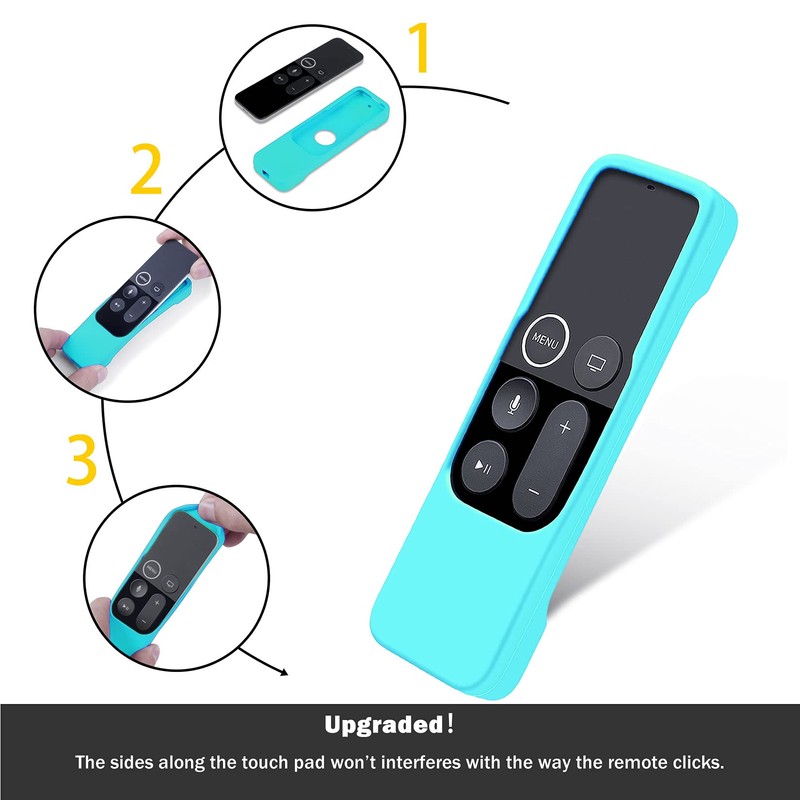 4Pack Protective Case Compatible with Apple TV Siri Remote 4K