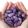 MAIBAOTA Amethyst Crystal Rock Natural Healing Crystals Bulk Polished Tumbled