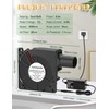 AmRunJe 120mm BBQ 12V Blower Fan with 110v-240v AC Plug