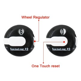 DONGKER Golf Score Counter, 1 Piece Mini Golf Punch Counter Scoring Keeper up to 12 Stroke Points, φ 1.2 Inches, Golf Score Counter for Men and Women for Outdoor Activity Sports