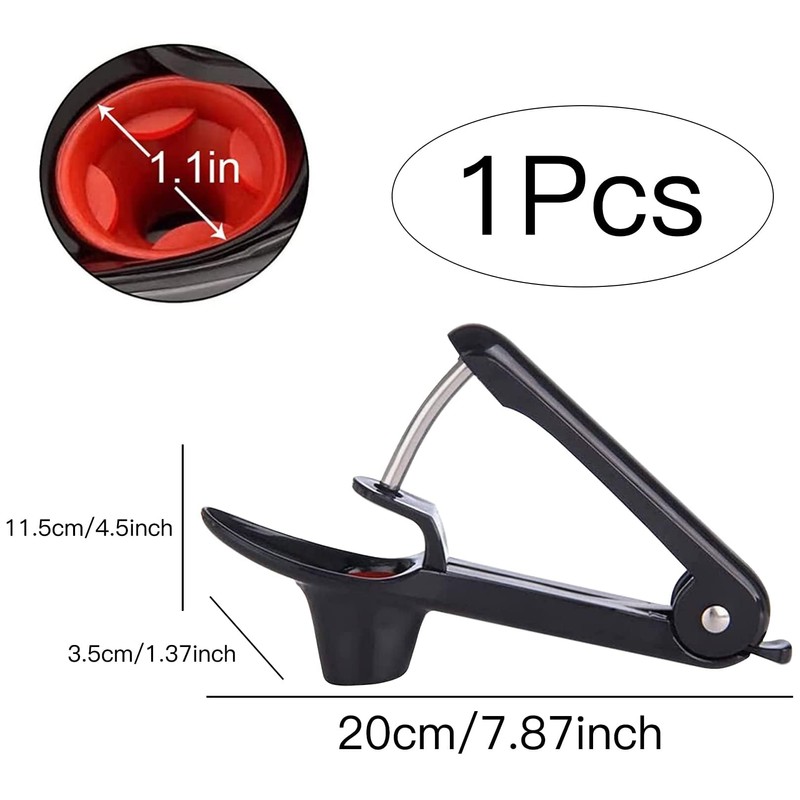 Cherry Pitter, Cherry Stoner Remover with Stainless Steel Rod, Olive
