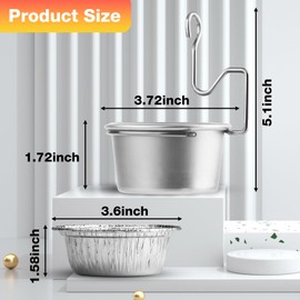 SpiralScgv Premium Grill Grease Trap Kit - Includes 10 Liners & Heavy-Duty Clips - Universal Fit for Weber, Char-Broil, Kenmore Grills - Rust-Proof, Easy-Clean Design for Mess-Free BBQ（Silver）