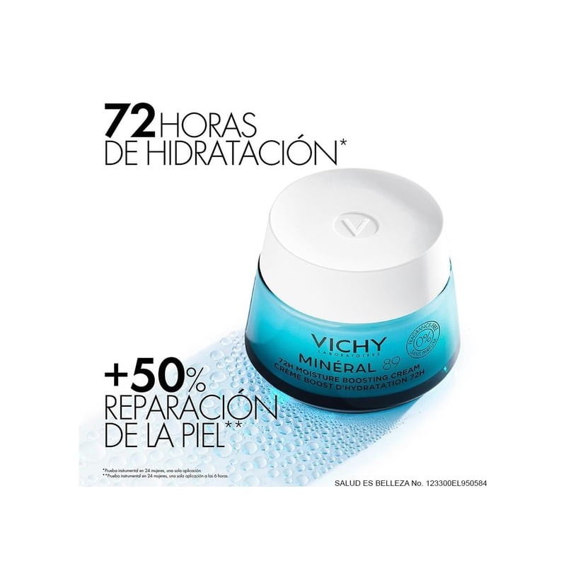 Crema Hidratante VICHY Minéral 89 Ligera 72 hrs 50 ml