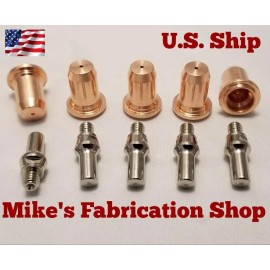 Chicago Electric 10PC electrodes & nozzle Chicago Electric plasma cutter 62204  IPT-40 torch