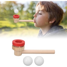 Ejercitador de Respiración con Bola que Sopla, Dispositivo de Entrenamiento de Capacidad Pulmonar para Aprendizaje en Suspensión, Herramienta de Ejercicio de Respiración para Niños