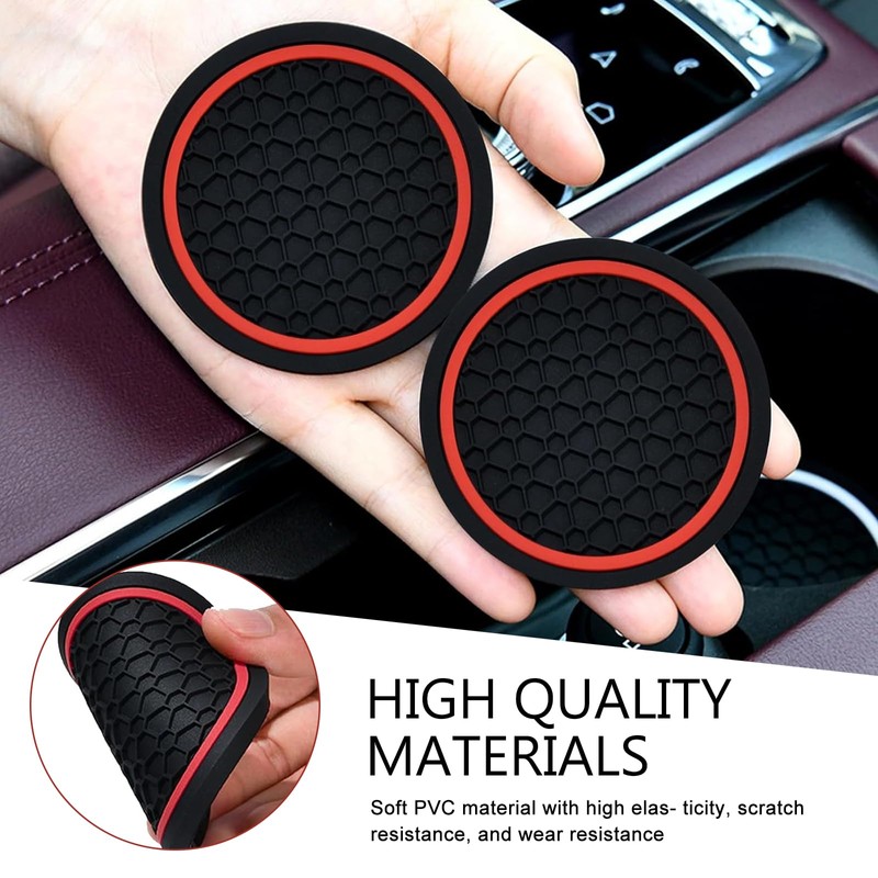 Ferianl 4PCS Car Cup Coasters, 2.75 Inch Cup Holder Coaster,
