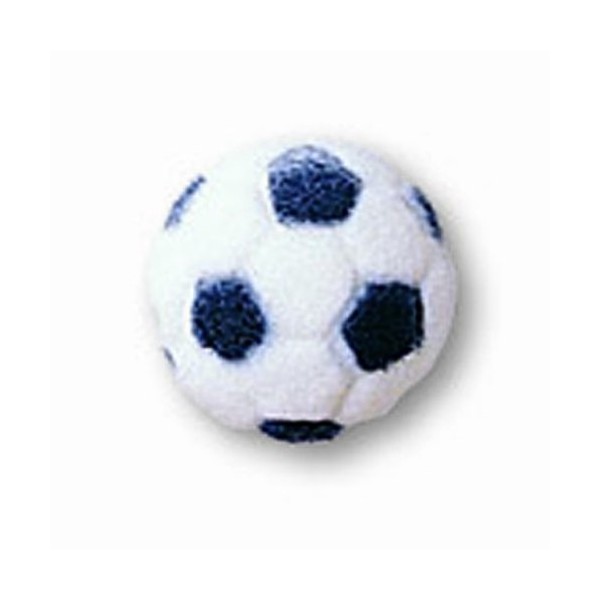 Lucks Dec-Ons Decorations Molded Sugar/Cup-Cake Topper, Soccer Ball, 1 Inch, 231 Count