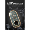 KUNIO Car Key Fob Cover Case Fit for Fiat 500