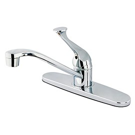 Kingston Brass KB571 Chatham Single Handle Kitchen Faucet without Sprayer, Polished Chrome, 10 x 7.13 x 2.38