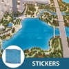 Operitacx 5 Sheets Wave Water Effect Leaf Stream Pattern Artificial