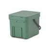 Brabantia Organic Bucket, Fir Green, 6 Litre