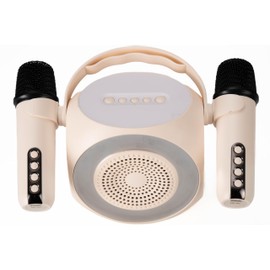 Celly, Wireless Speaker with Dual Microphones and RGB Lights, Bluetooth Microphone with a Range of up to 10 m, Output 5 W for Clear and Powerful Sound, Singing and Playing