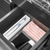 Linkidea Toothbrush Holder with Diatomite Drying Stone, Acrylic Bathroom Drawer