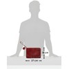 GERMANUS Ella Wristlet Clutch and Key Ring Set, Wristlet, Leather,