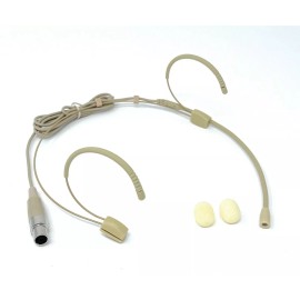 J&P Omnidirectional Headset Microphone w/ 4-pin XLR Connector for Shure Body-Packs