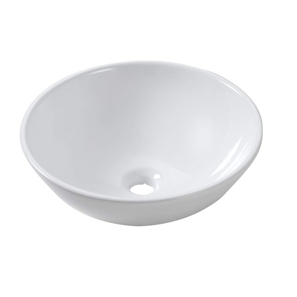 Lordear 13x13 Small Round Bowl Bathroom Vessel Sink Modern White Above Counter White Porcelain Ceramic Vessel Vanity Sink Art Basin