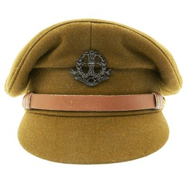British WWII Officer Peaked Visor Cap- Size US 7.75 (62cm)