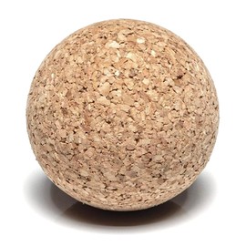 Go4Cork Cork Yoga Massage Ball,Cork Yoga Sphere,Therapy Ball,Relieve Stress, Pain and Improve Circulation and Joint Movement, Moisture Resistant, Non-Slip, 2.36" diameter, (Natural Cork)